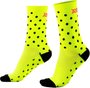 Meia HUPI Amarelo Neon Dots -  LT para pés menores 34-38