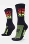 Meia HUPI Bike Bike Bike Preto