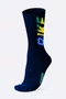 Meia HUPI Bike Brasil Azul Marinho Pés Menores 34-38
