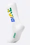 Meia HUPI Bike Brasil Branco