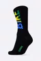 Meia HUPI Bike Brasil Preto Pés Menores 34-38