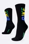 Meia HUPI Bike Brasil Preto Pés Menores 34-38
