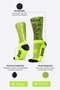 Meia HUPI Biometria Amarelo Neon