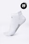 Meia HUPI Casual Invisível Algodão Branco P - Kit 09 Pares