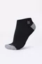 Meia HUPI Casual Soft Preto e Cinza - Kit 20 Pares Unissex
