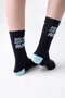 Meia HUPI Go For a Run Preto/Azul