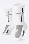 Meia HUPI Jesus Cristo Branco/Preto - LT para pés menores 34-38