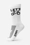 Meia HUPI Let´s Bike Branco