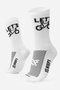 Meia HUPI Let´s Bike Branco