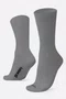 Meia HUPI Lisa Cinza Nardo - Tamanho Plus 42-46