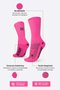 Meia HUPI Lisa Rosa Magenta