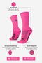 Meia HUPI Lisa Rosa Neon