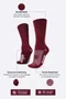 Meia HUPI Lisa Vinho Merlot - Tamanho Plus 42-46