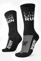 Meia HUPI Live Love Run Preta