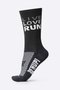 Meia HUPI Live Love Run Preto - LT para pés menores 34-38