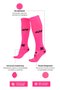 Meia HUPI Longa 42k Rosa