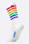 Meia HUPI Pride Heart Branco Pés Menores 34-38