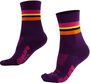 Meia HUPI Quadri Roxo - LT para pés menores 34-38