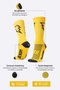 Meia HUPI Raio Amarelo/Preto