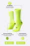 Meia HUPI Reacto Amarelo Neon