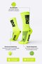 Meia HUPI Run Amarelo Neon/Preto