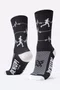 Meia HUPI Run Beats Preto