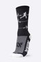 Meia HUPI Run Beats Preto - LT para pés menores 34-38