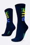 Meia HUPI Run Brasil Azul Marinho