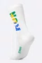 Meia HUPI Run Brasil Branco