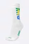 Meia HUPI Run Brasil Branco LT 34-38