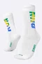 Meia HUPI Run Brasil Branco Plus 42-46