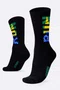 Meia HUPI Run Brasil Preto