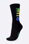 Meia HUPI Run Brasil Preto Plus 42-46