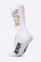 Meia HUPI Run Colors Branca - LT para pés menores 34-38