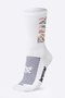Meia HUPI Run Colors Branca - LT para pés menores 34-38