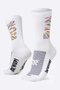Meia HUPI Run Colors Branca - LT para pés menores 34-38