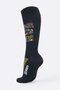 Meia HUPI Run Colors Preta Longa