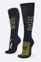 Meia HUPI Run Colors Preta Longa