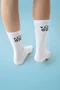 Meia HUPI Run Day Branco - LT para pés menores 34-38