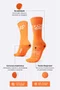 Meia HUPI Run Day Laranja