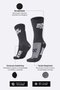 Meia HUPI Run For Fun Preto
