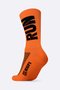 Meia HUPI Run Laranja Neon 