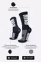 Meia HUPI Run Preto e Branco - Tamanho Plus 42-46