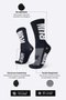 Meia HUPI RUN RUN Preto/Branco