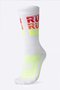 Meia HUPI Run Run Run Branco