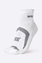 Meia HUPI Running Pro Prime Branco e Cinza