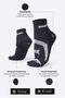 Meia HUPI Running Pro Prime Preto e Branco
