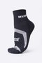 Meia HUPI Running Pro Prime Preto e Branco - LT para pés menores 34-38