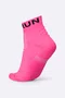 Meia Curta para Corrida HUPI Running Pro Run Rosa Neon LT