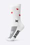Meia HUPI Small Heart Branco